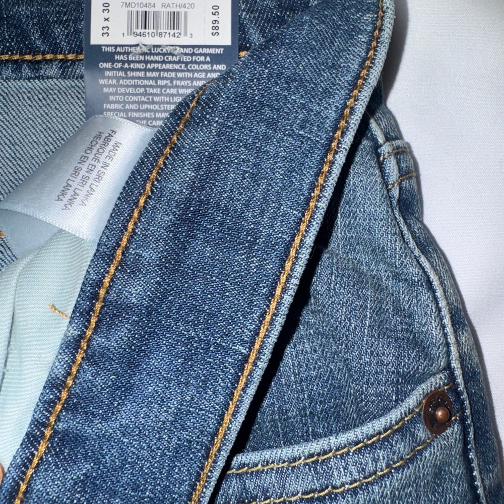 NWT Lucky Brand 223 Straight Advanced Stretch Medium Wash Jeans 33x30 - Picture 4 of 11